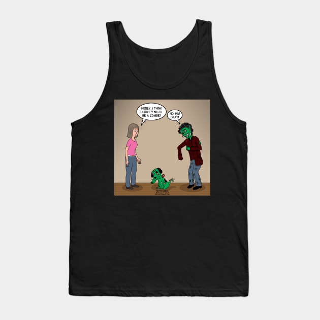 Zombie Pet Dog Tank Top by OutToLunch